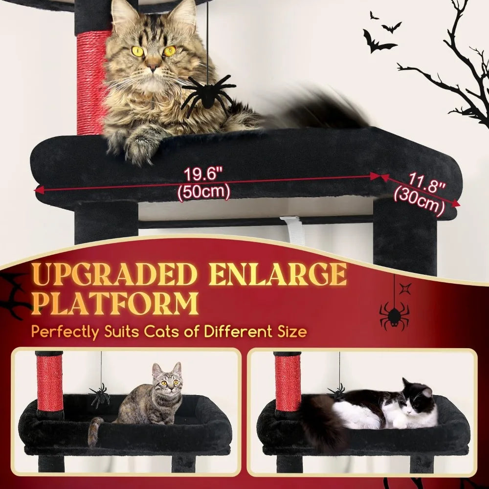 Globlazer Gothic Cat Tree With Indoor Scratching Posts