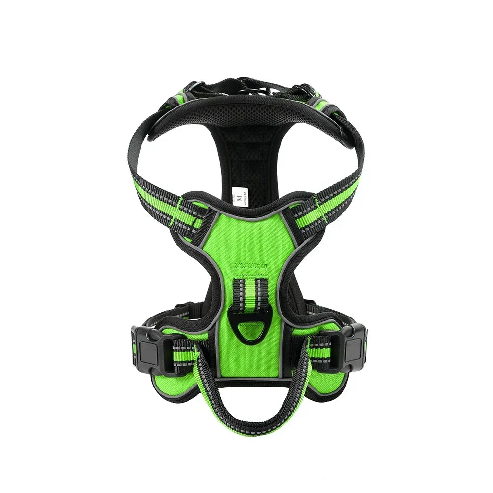 NONECN Reflective Adjustable Nylon Dog Harness Vest No Pull