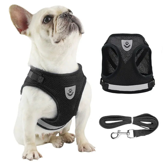 Reflective Mesh Undershirt Dog Harness Vest with Adjustable Fit