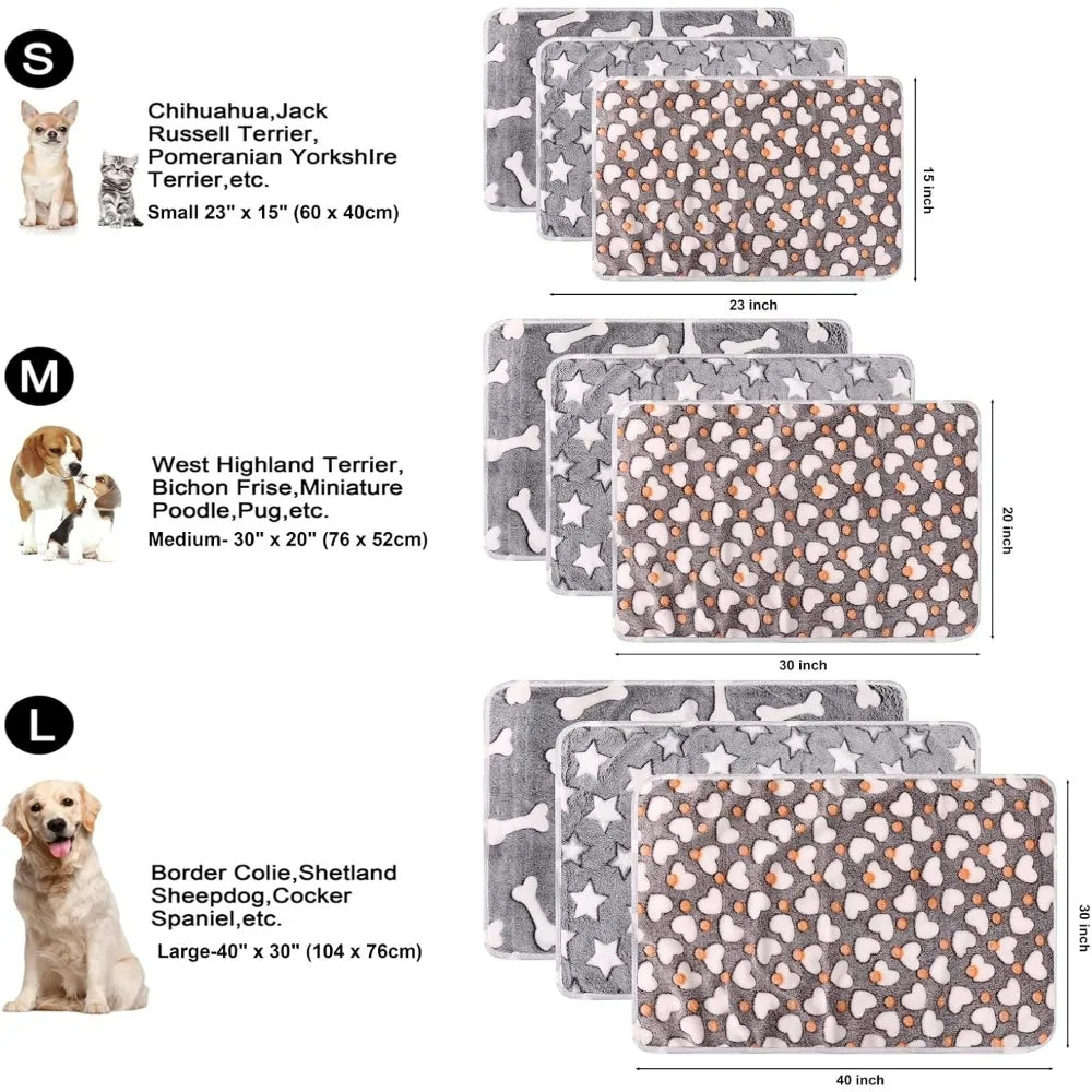 StarLoveBone Cat And Dog Blanket Soft Warm Fleece Pet Throw