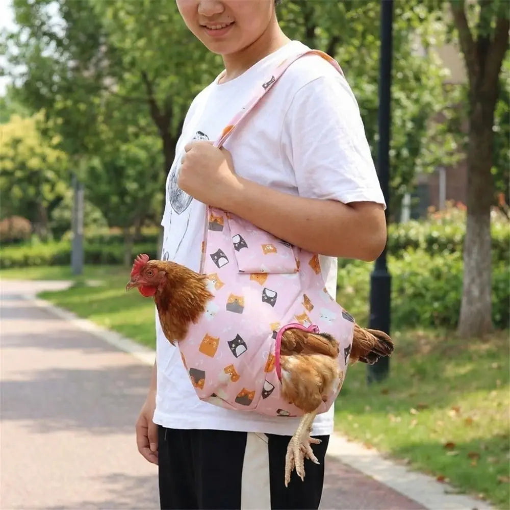Portable Chicken Holder Bag Large Capacity Durable Poultry Transport Bag with Handle Breathable Chicken Carrying Bag