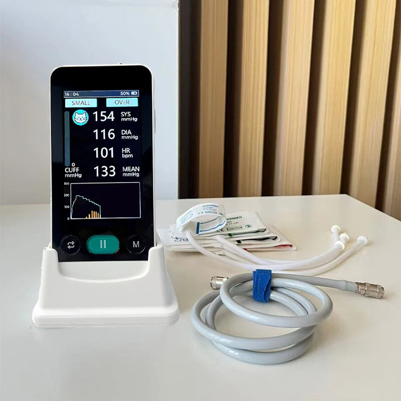 Pet Blood Pressure Monitor Handheld Electronic BP Meter for Cats