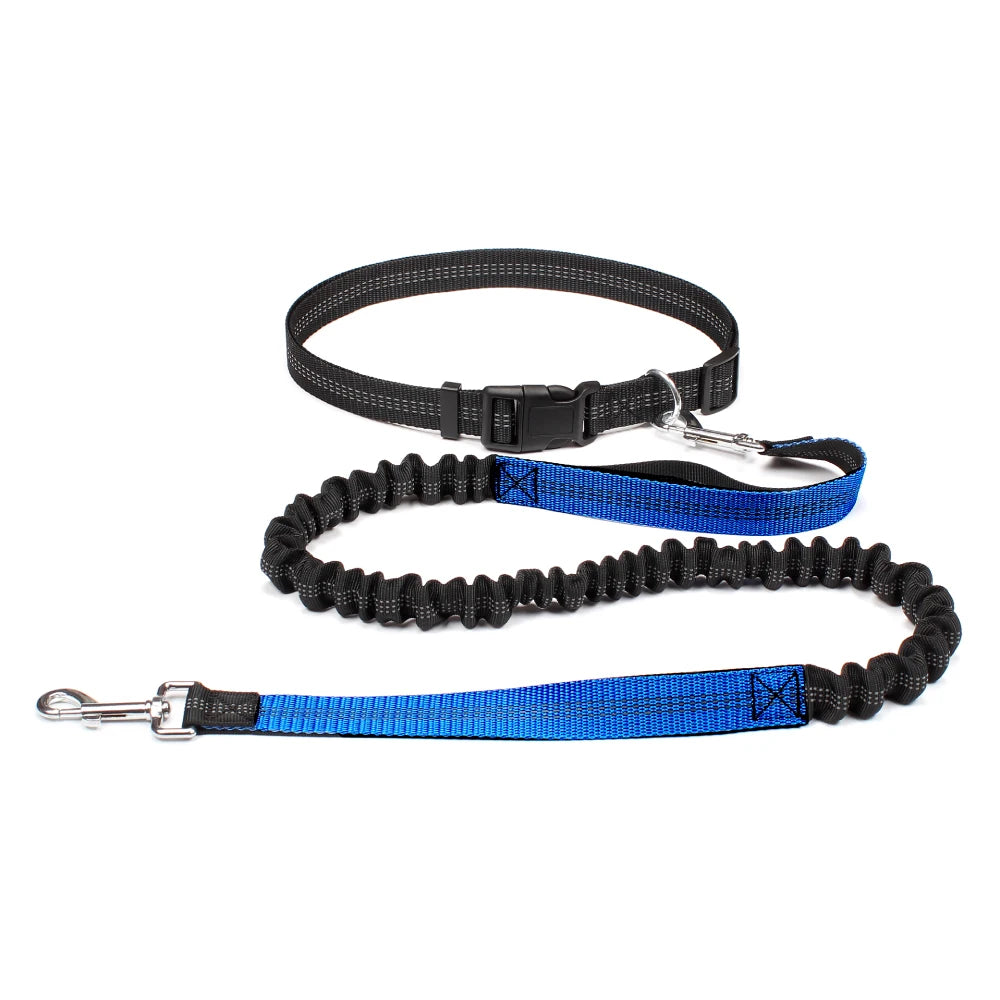 NONECN Hands Free Dog Leash Adjustable Waist Belt Reflective