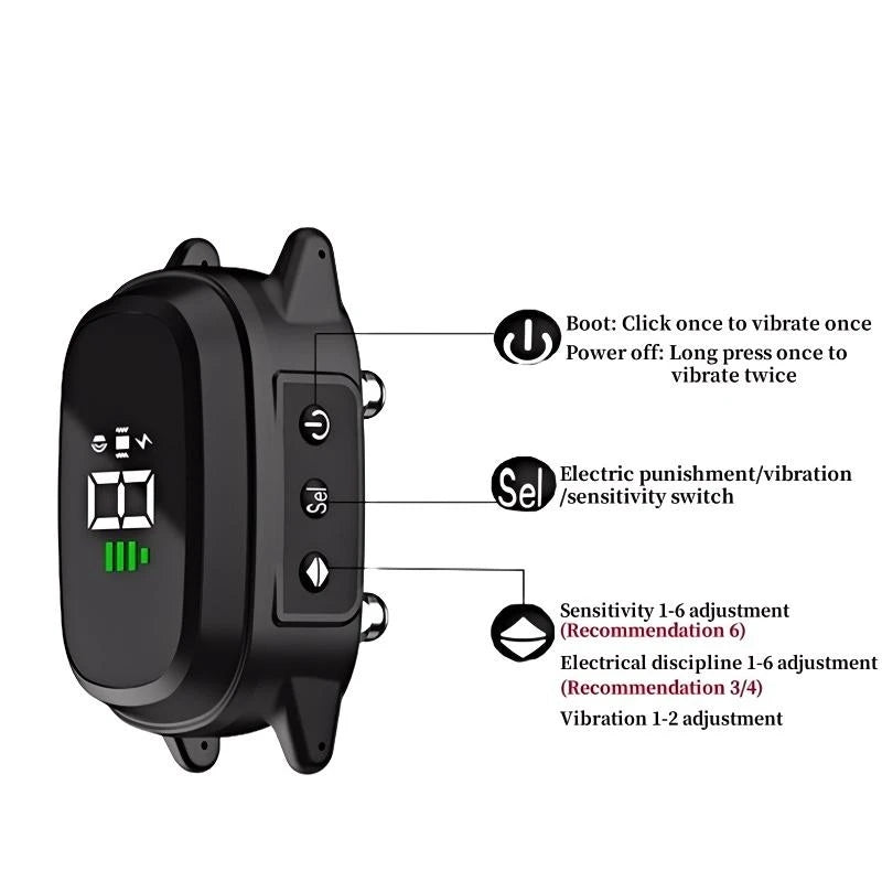 Waterproof Dog Bark Collar Rechargeable Anti Bark Training Collar