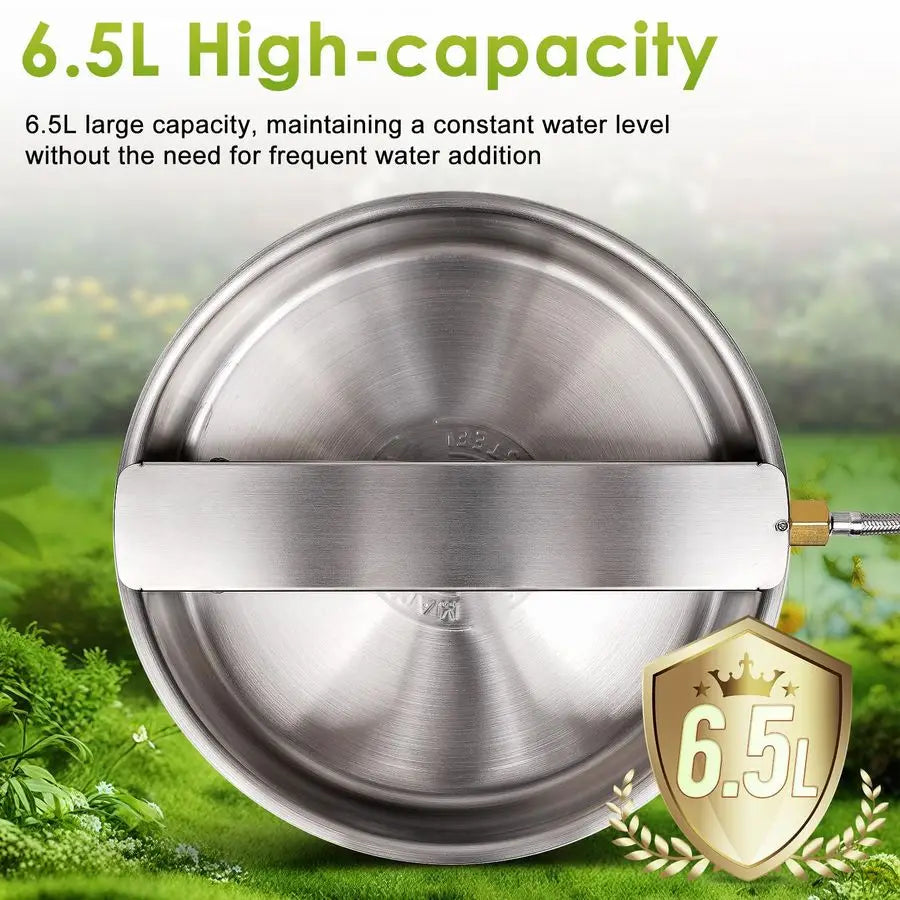 Dog Water Fountain Dispenser Outdoor Stainless Steel With Float Valve