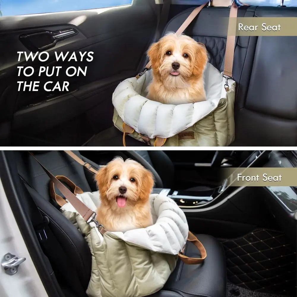 Dog Car Seat Travel Carrier Pet Bed Non Slip Booster