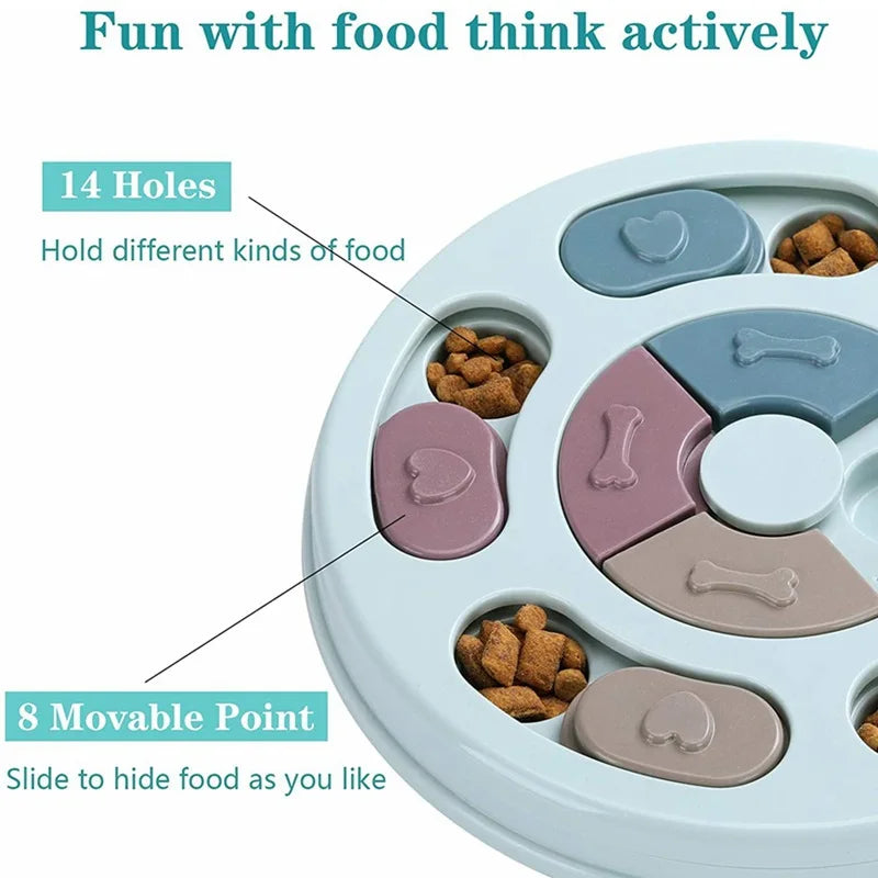 Dog Slow Feeder Hiding Bowl Educational Toy For Interactive Feeding