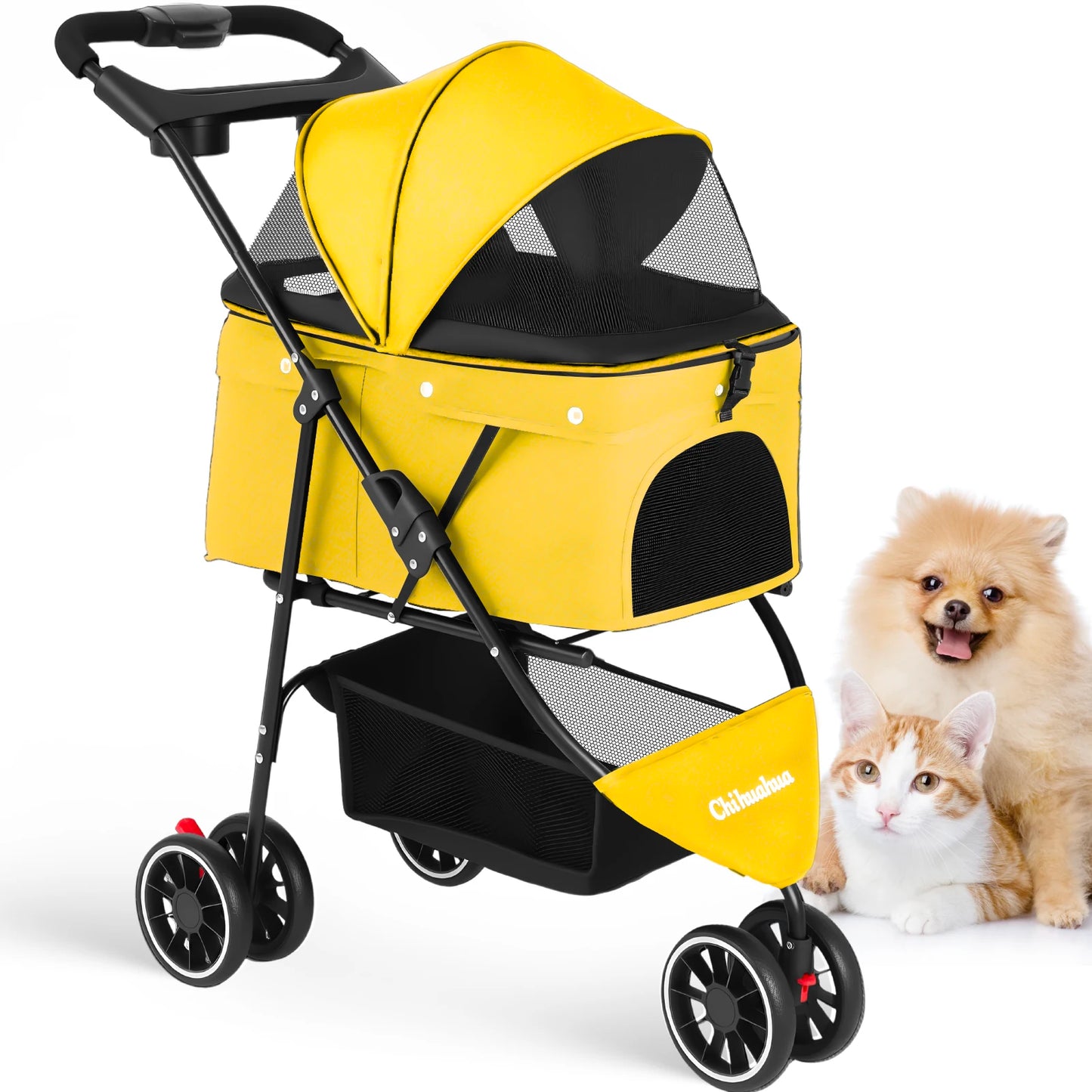 CHIHUAHUA Pet Stroller Foldable Portable Dog Cat Carrier For Travel