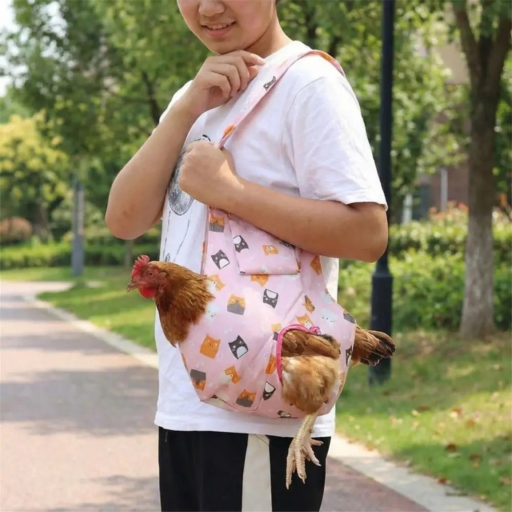 Portable Chicken Holder Bag Large Capacity Durable Poultry Transport Bag with Handle Breathable Chicken Carrying Bag