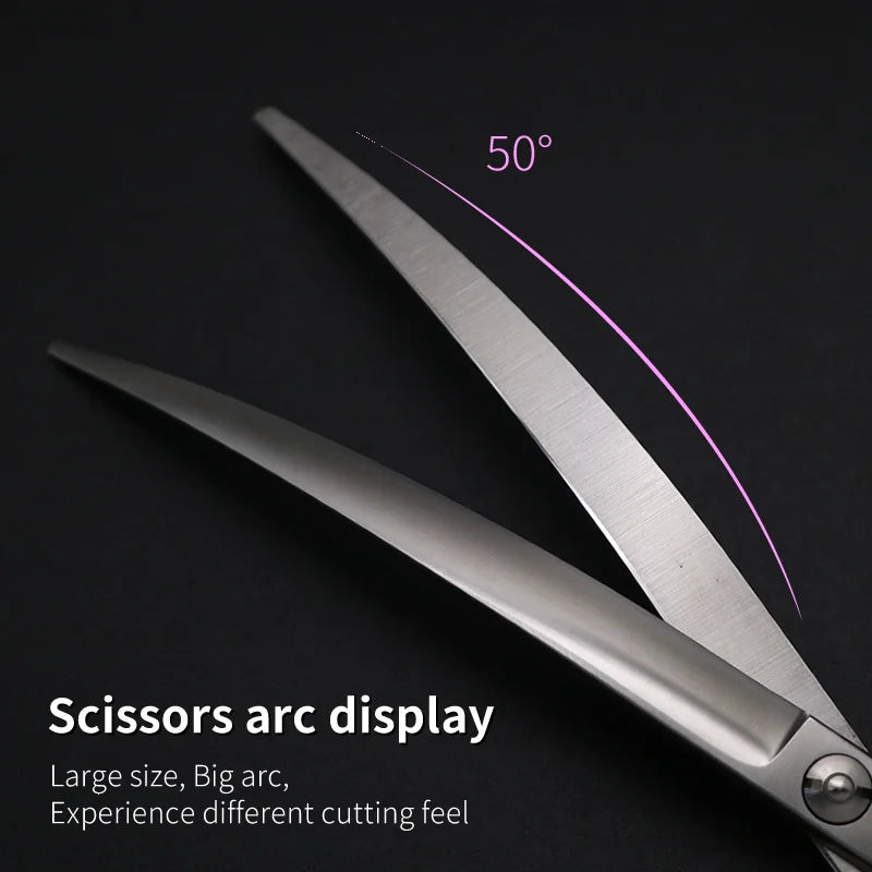 Curved Dog Grooming Scissors For Professional Pet Hair Care