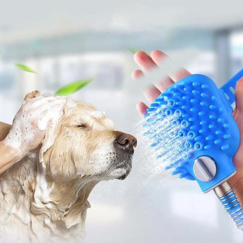 Dual Pet Bathing Brush And Shower Tool For Dogs Cats