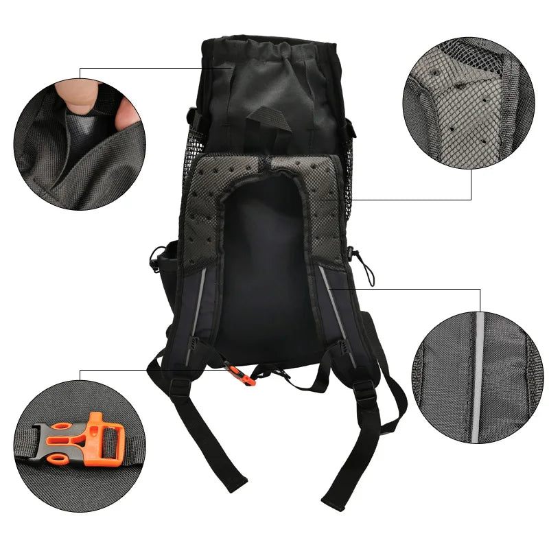 Breathable Pet Dog Carrier Bag Backpack for Travel Comfort