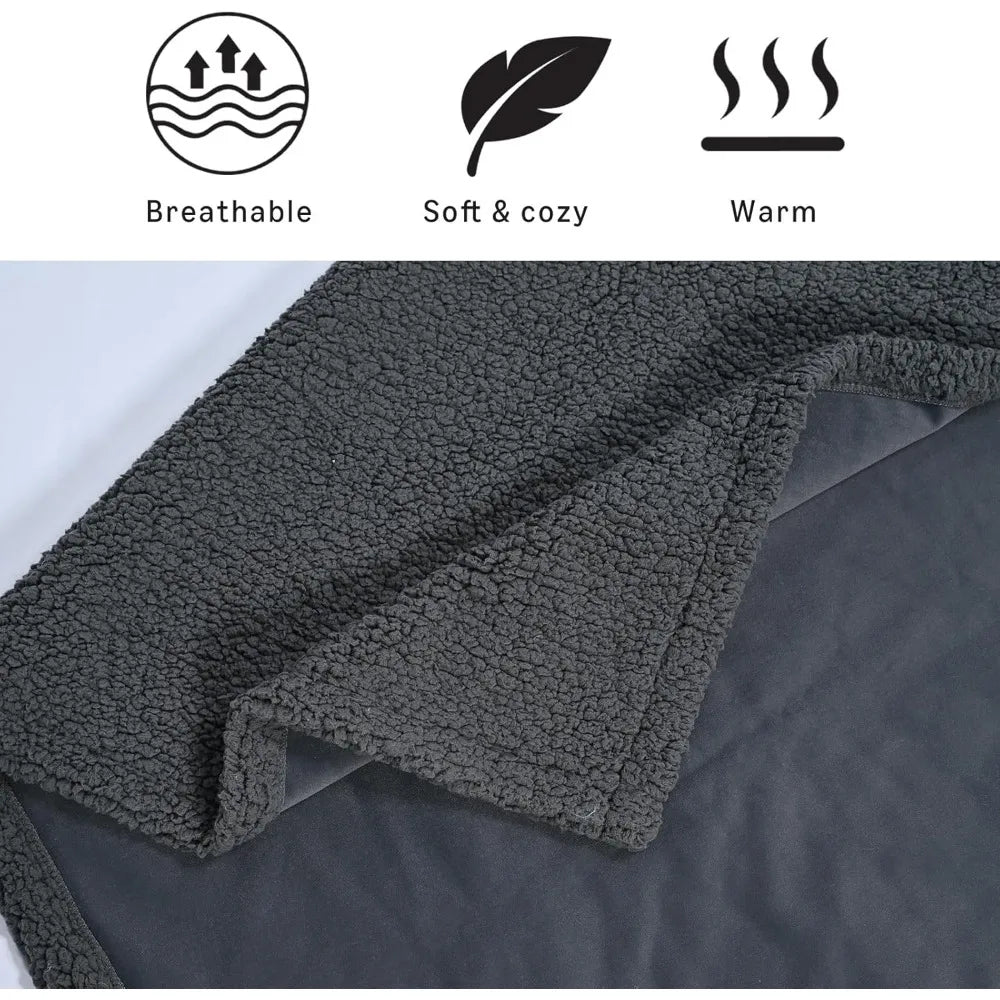 Breed Washable Fleece Dog Blanket Couch Protector For Pets