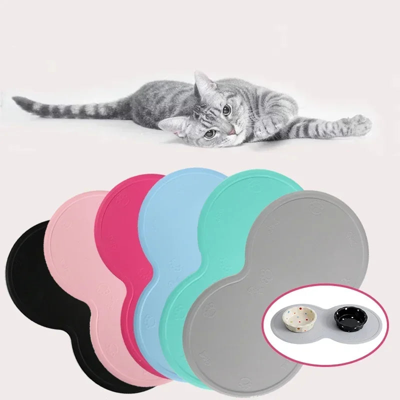 Hign Concerned Pet Feeding Mat Cloud Shape Silicone Bowl