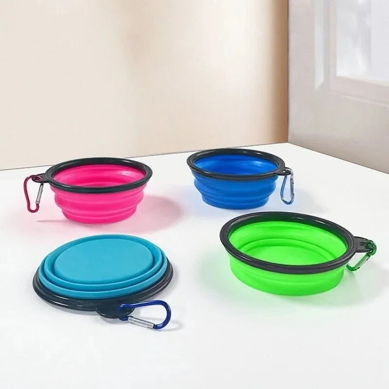 Bayto Portable Foldable Pet Food Bowl for Cats and Dogs