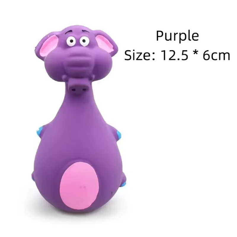 Fat Bellied Cartoon Bite Resistant Latex Squeak Dog Toy