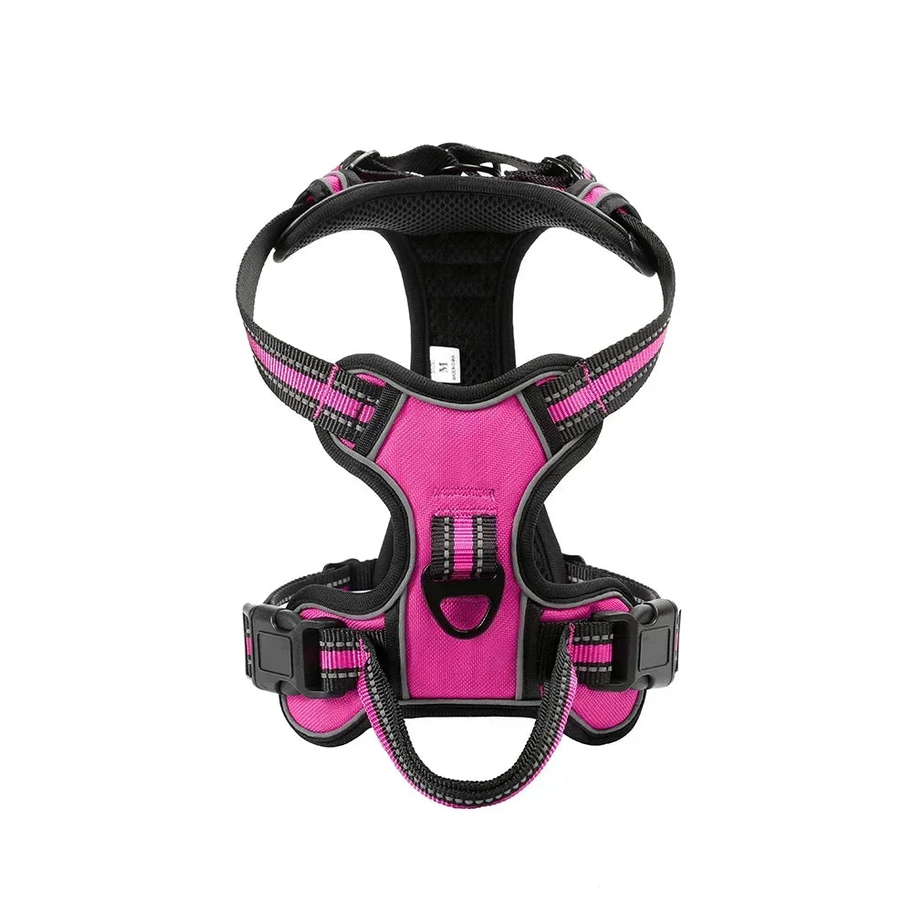 NONECN Reflective Adjustable Nylon Dog Harness Vest No Pull