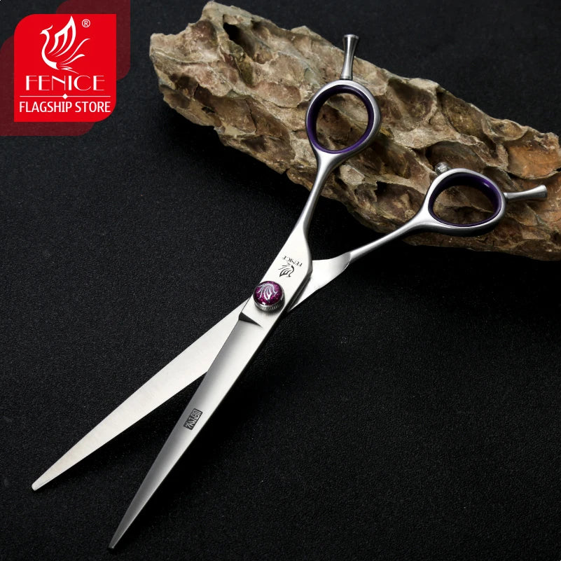 Fenice 7.0/8.0inch Professional Dog Grooming Scissors Thinning Chunker Shears JP440C Pets Dogs Groomer Tools