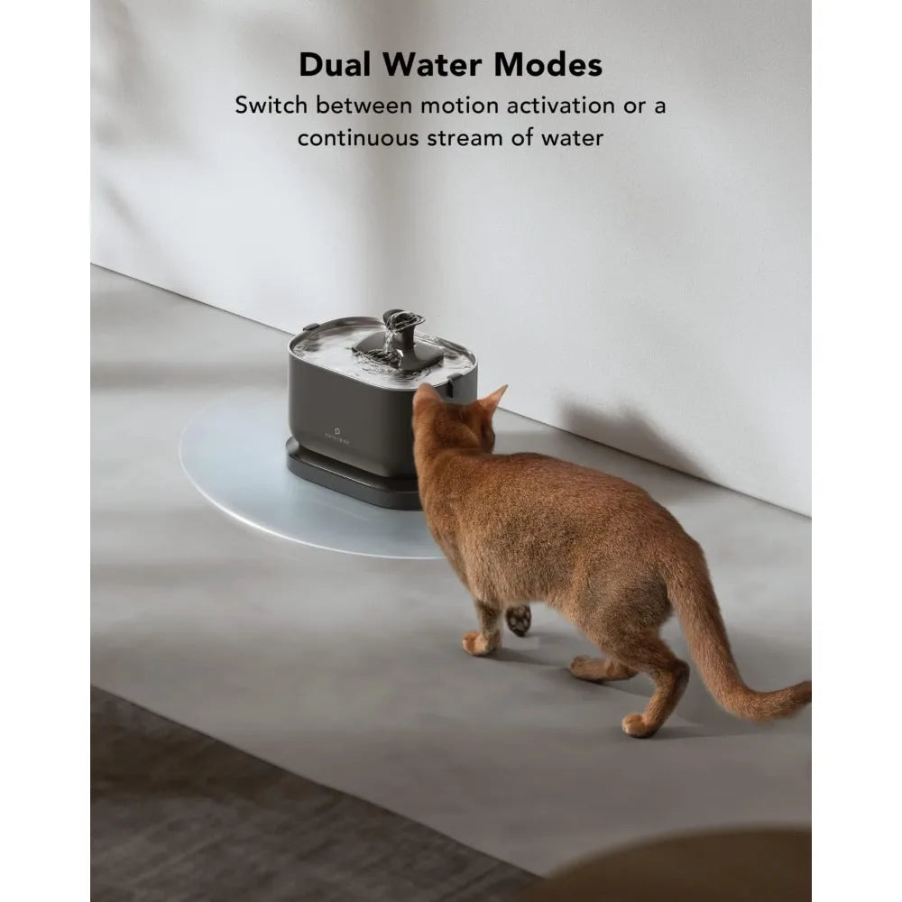 Hign-concerned Cat Water Fountain Cordless Battery Operated