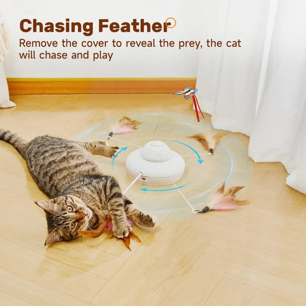 Hign-Concerned Potaroma 3 In 1 Cat Toy Auto Interactive