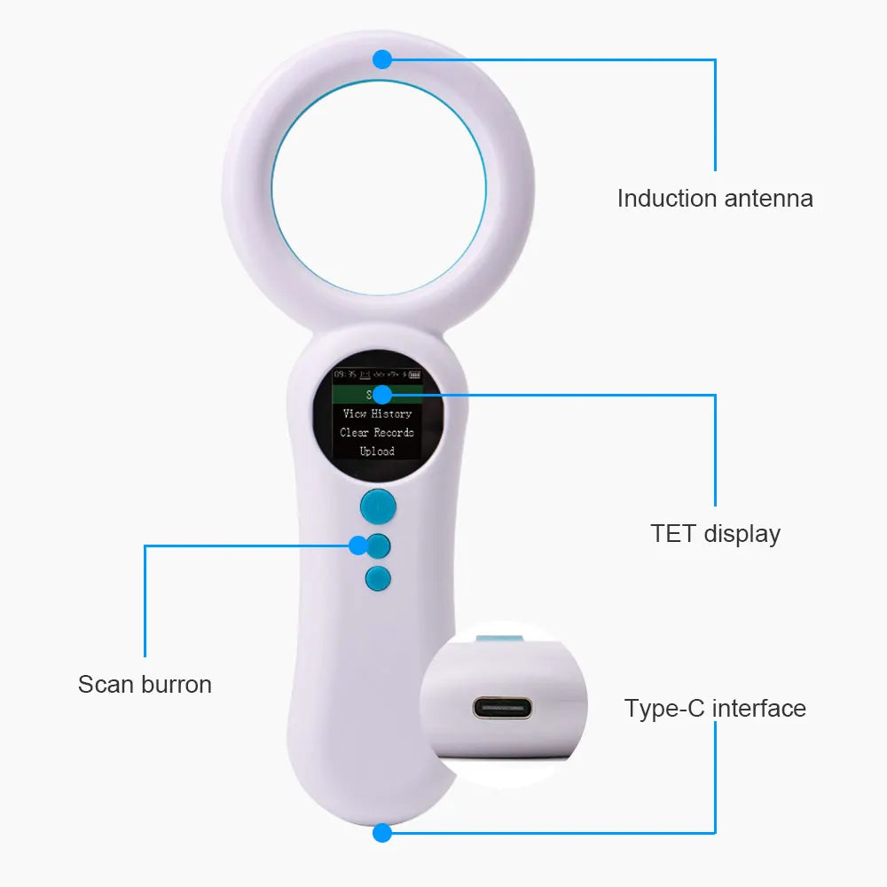 JIAN BOLAND W92 Animal Microchip Reader RFID Scanner For Pets