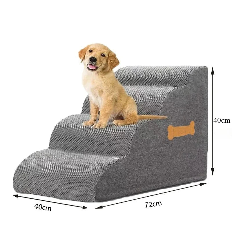 Ladder Dogs Pets Bone Handle Puppys Stairs Beside Sofa Bed Ramp for Dogs Protecting Pets Joint Safety Stairs for Elderly Dogs
