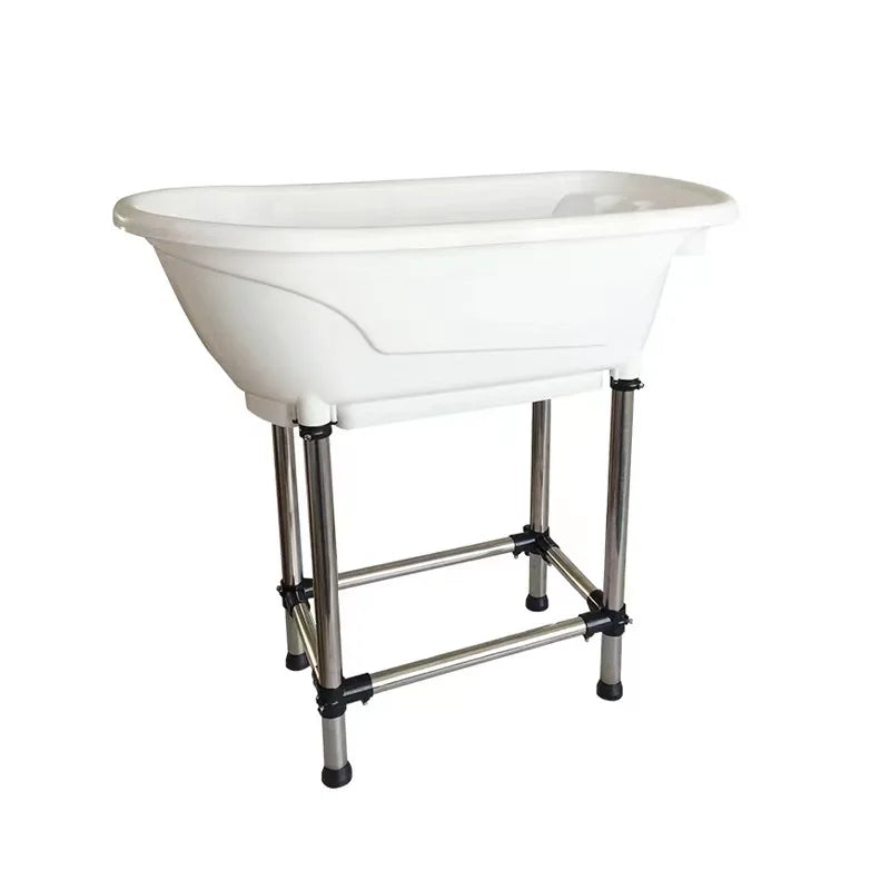 Non-Slip Pet Bathtub With StainlessSteel Legs For Dogs And Cats