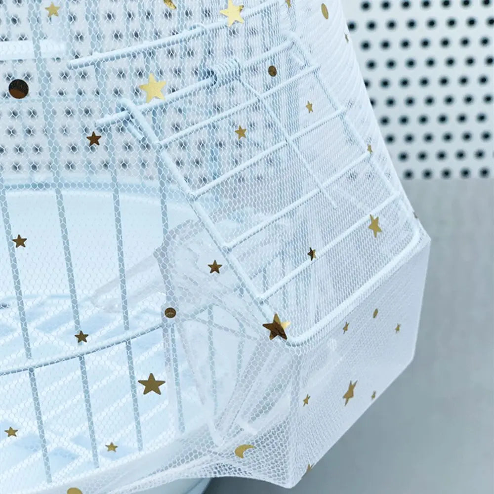 Nylon Mesh Bird Cage Cover Parrot Seed Catcher Net