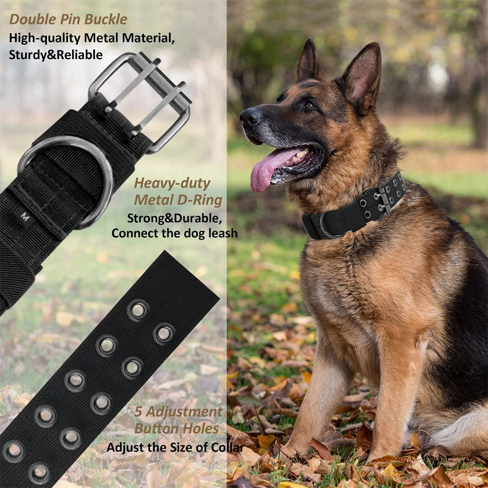 Durable Nylon Military Tactical Dog Collar For Training