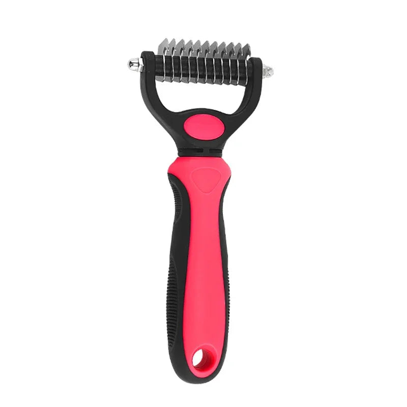 Deshedding Pet Brush Cat Comb Self Cleaning Grooming Tool