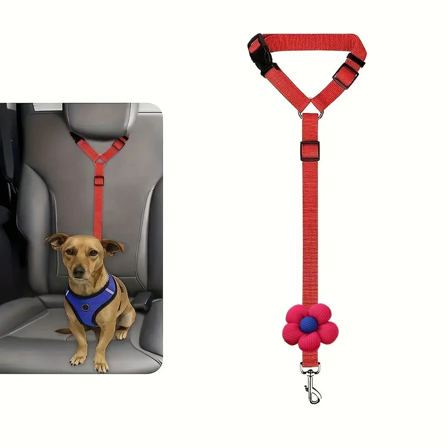 Dog Seat Belt For Vehicle Secure Pet Car Tether Leash