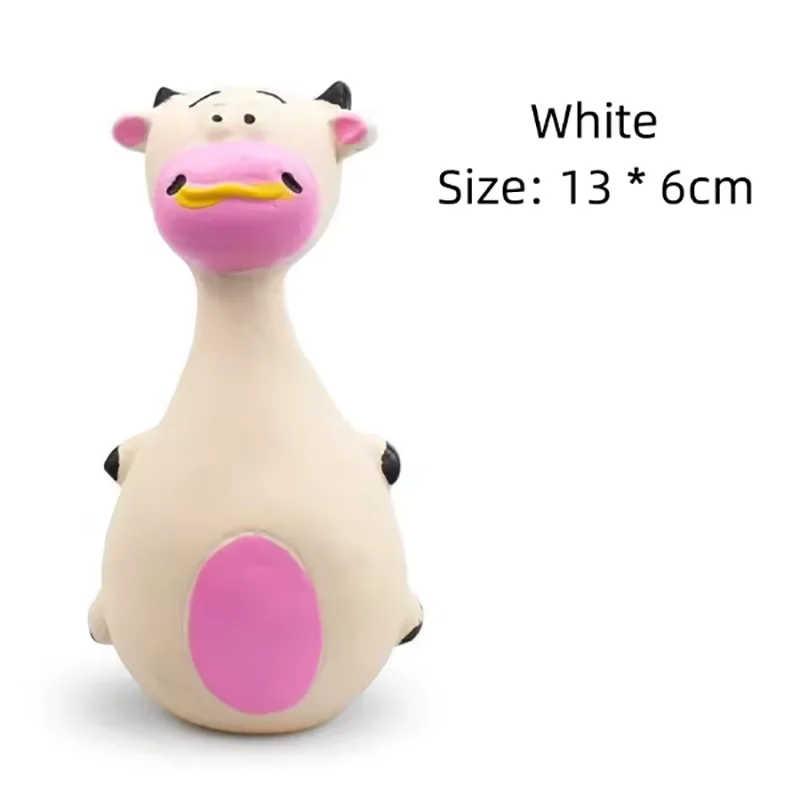 Fat Bellied Cartoon Bite Resistant Latex Squeak Dog Toy