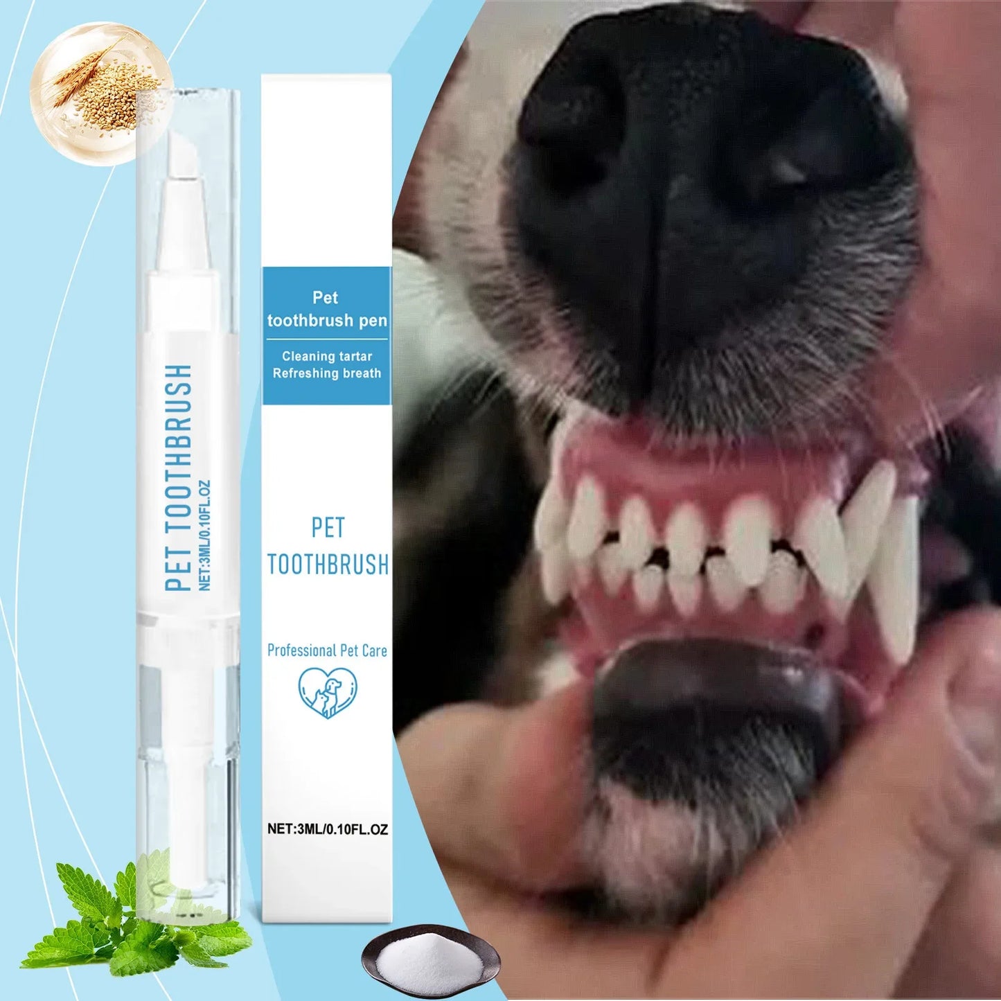 Pet Toothbrush Pen All In One Teeth Cleaning For Pets
