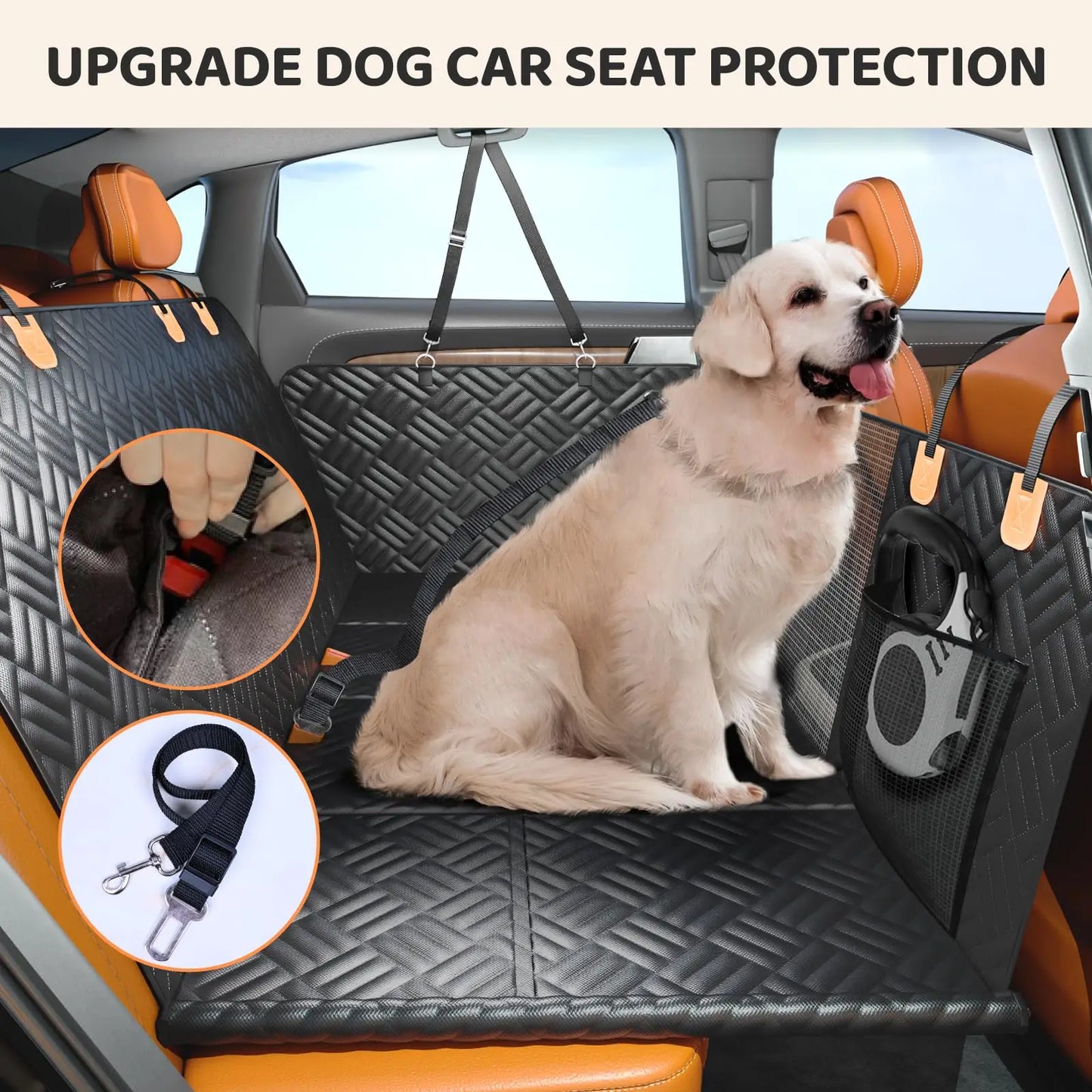 Zhejiang CN Dog Seat Cover Hammock For Cars And SUVs 600D