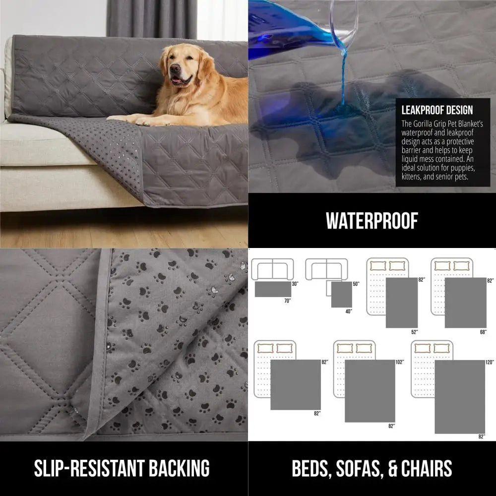 Waterproof Dog Blanket Couch Cover for Pets and Vehicles