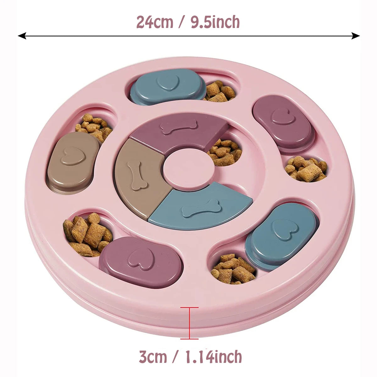 Dog Slow Feeder Hiding Bowl Educational Toy For Interactive Feeding