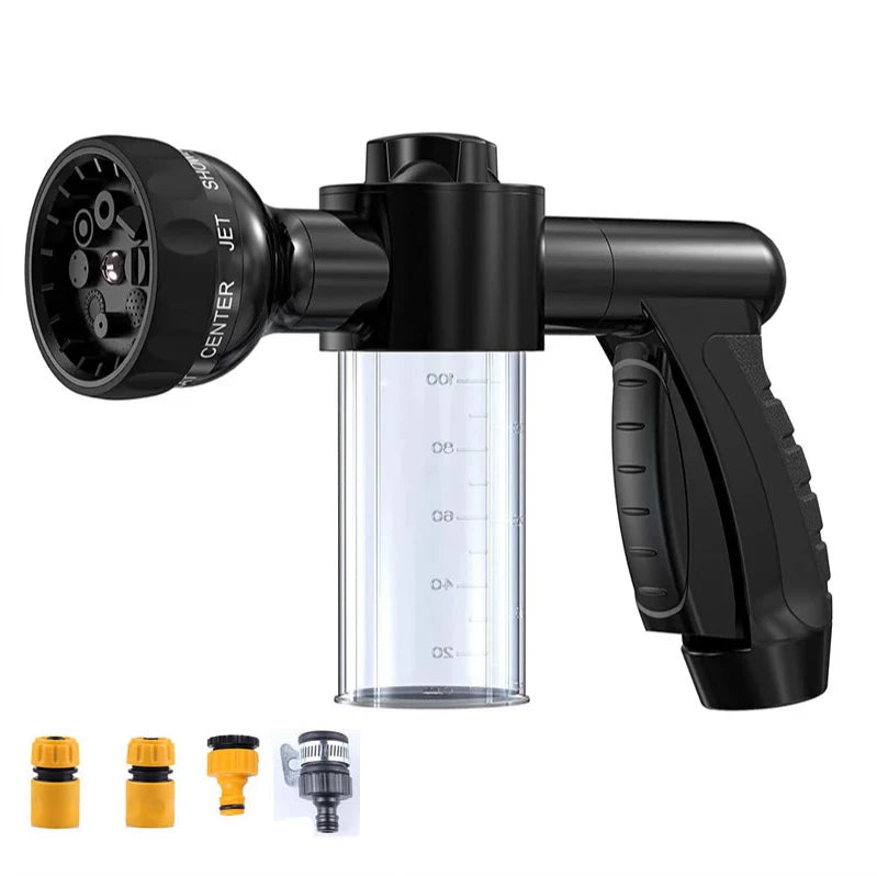 High Pressure Sprayer Nozzle Hose 3 Mode Adjustable Dog Wash