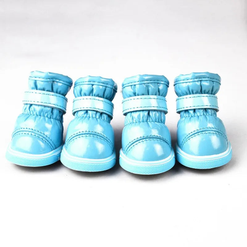 Warm Pet Dog Boots For Small Dogs Waterproof Winter Shoes