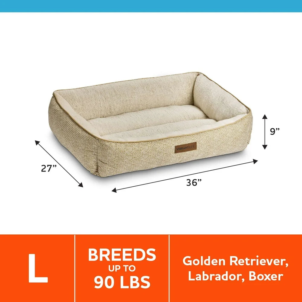 DUTRIEUX Dog Bed With Bolstered Walls Comfort And Support