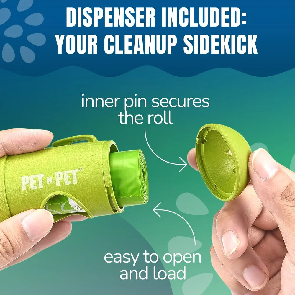 DUTRIEUX Biobased Dog Poop Bags 720 Count Free Dispenser