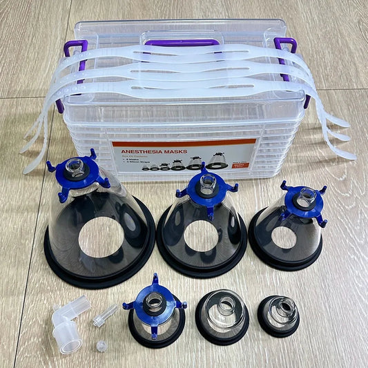 Pet Anesthesia Mask Kit For Cats Dogs Birds Oxygen Inhalation