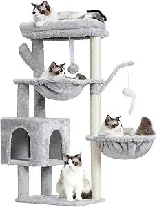 Heybly Cat Tree With Scratching Post And Plush Platform