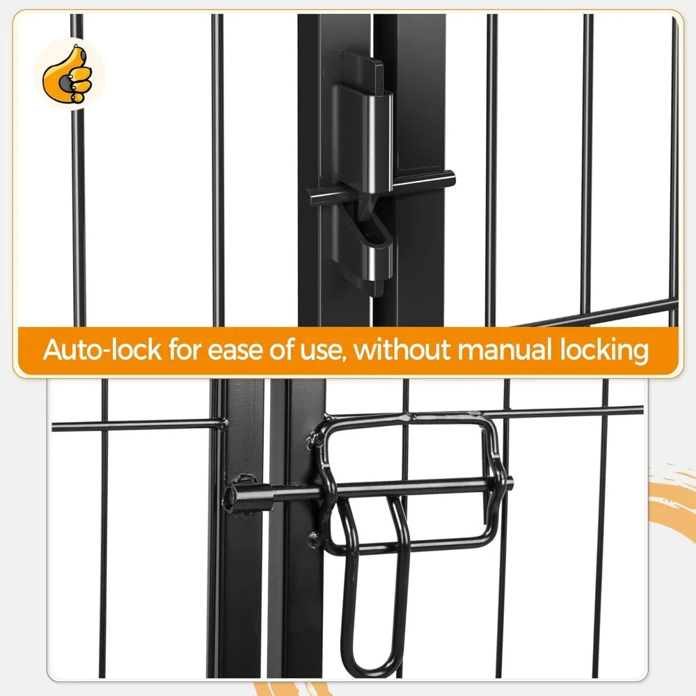 MKDKH Dog Outdoor Playpen 24 Panel Portable Pet Fence