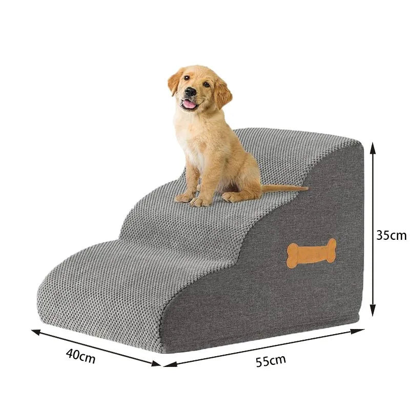 Ladder Dogs Pets Bone Handle Puppys Stairs Beside Sofa Bed Ramp for Dogs Protecting Pets Joint Safety Stairs for Elderly Dogs