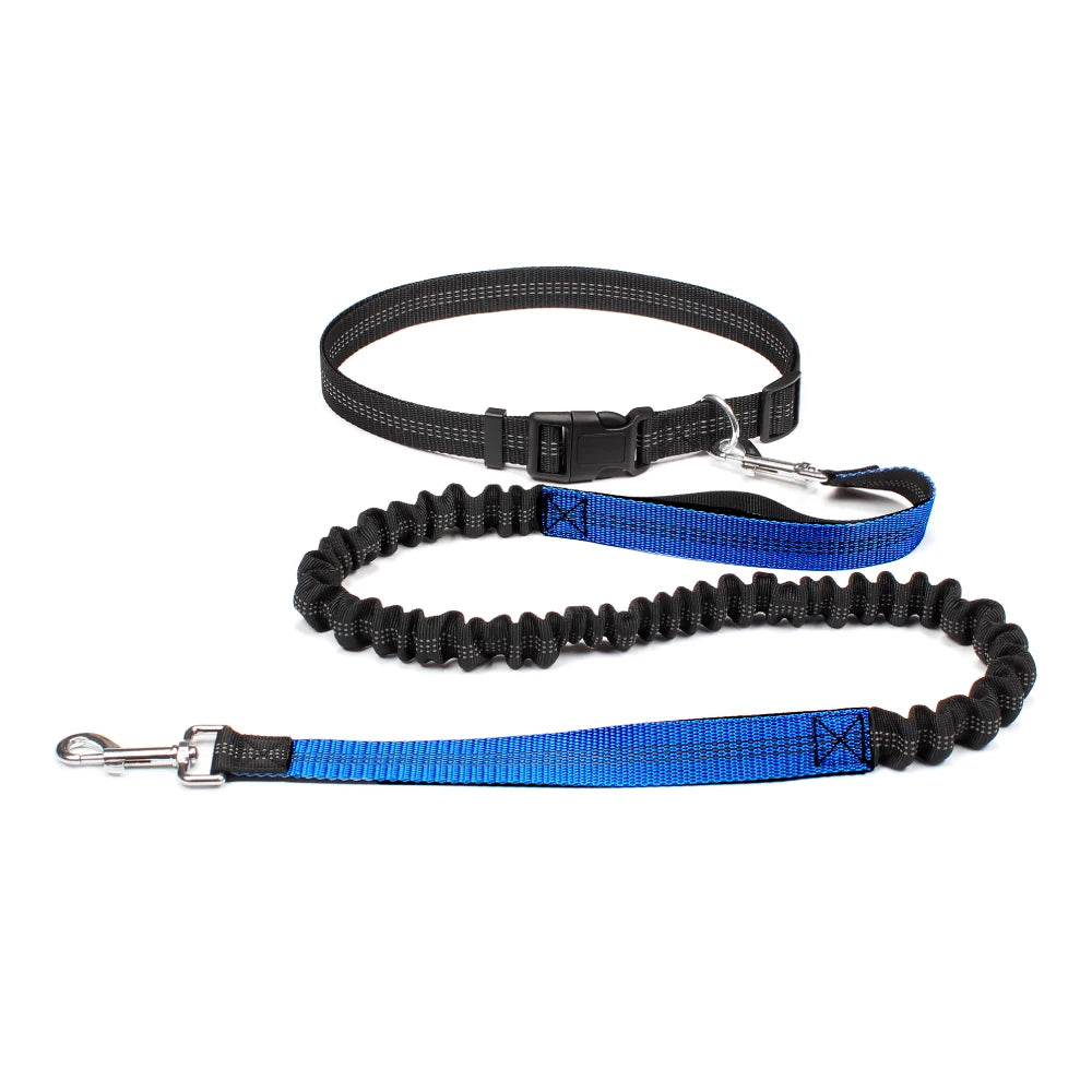 NONECN Hands Free Dog Leash Adjustable Waist Belt Reflective