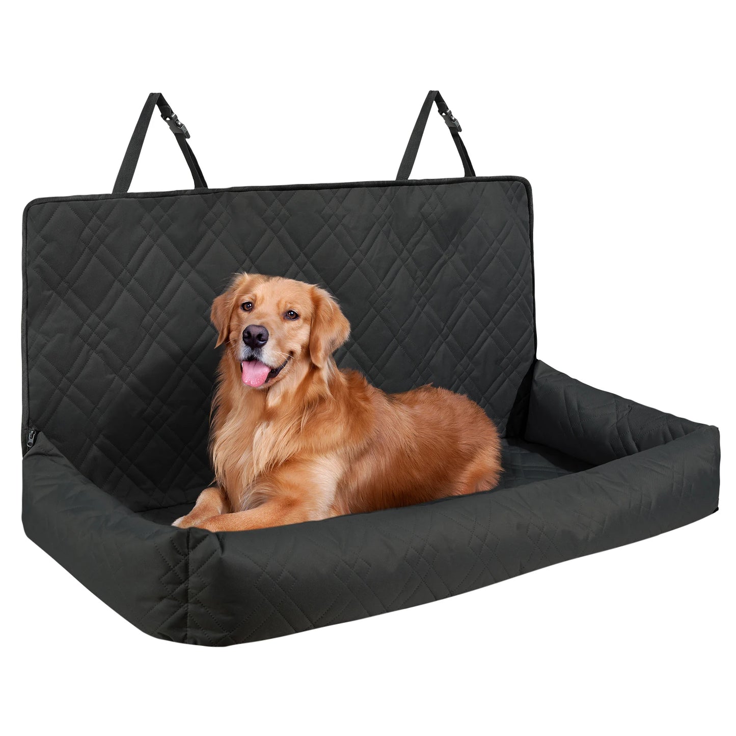 SucceBuy Waterproof Dog Car Seat Booster With ClipOn Safety Leash