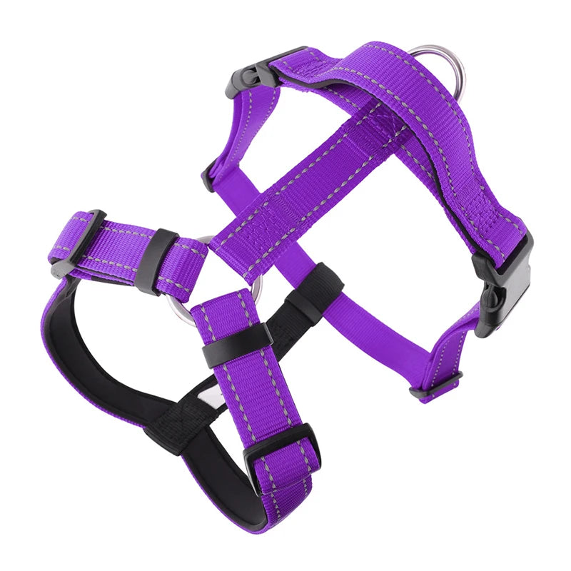 MeowVista Reflective H-Shaped Dog Harness Nylon Chest Strap