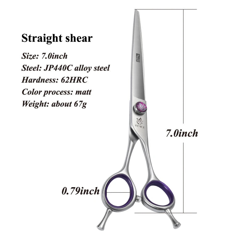 Fenice 7.0/8.0inch Professional Dog Grooming Scissors Thinning Chunker Shears JP440C Pets Dogs Groomer Tools