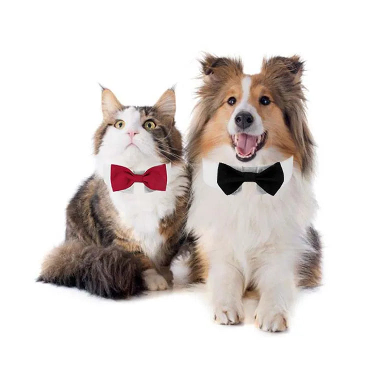Sucado Adjustable Dog Cat Formal Necktie Tuxedo Bow Tie