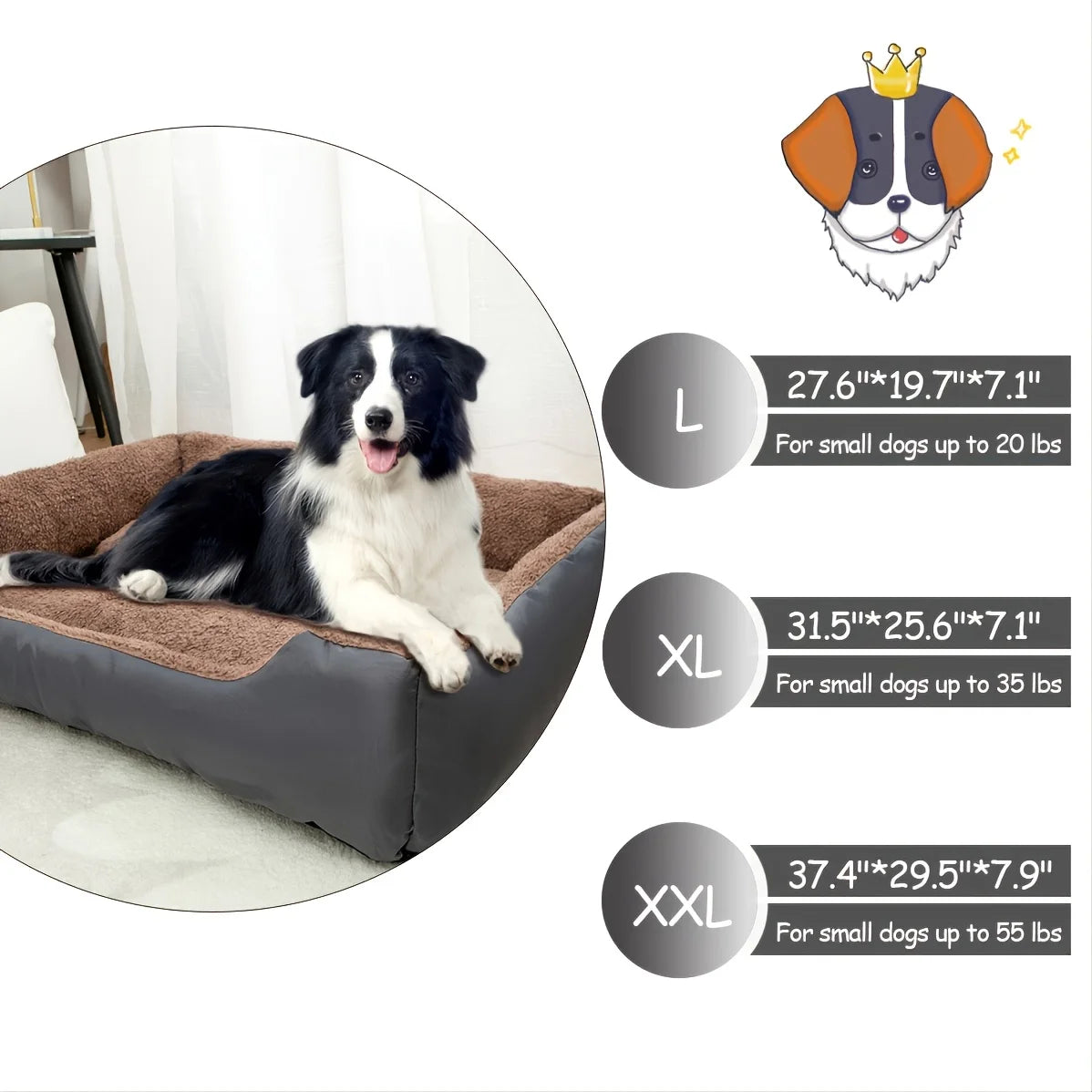 BeiYu Pet Dog Sofa Bed Breathable Comfortable Cushion